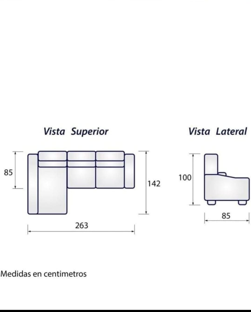 Sofá Chaiselongue Drake - Vista 3